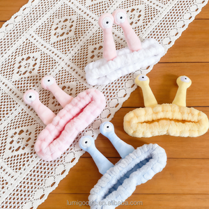 Bandas Elásticas para el Cabello de Felpa Coral y Franela para Mujer - Accesorios para Spa, Yoga y <span class=keywords><strong>Maquillaje</strong></span> con Diseño de Dibujos Animados - Product Image 5