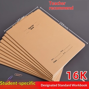 Cuaderno de Ejercicios Hongdu 16K, Grueso, de Papel Kraft, Encuadernado con Hilo, Grande, para Matemáticas, Inglés y Otras Materias - Product Image 2