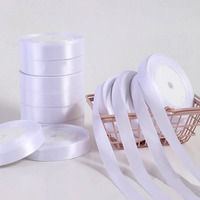 Fabrication sur mesure de rubans en satin de 196 couleurs, rubans en polyester pour fleurs, rubans pour gâteaux, rubans pour emballages cadeaux