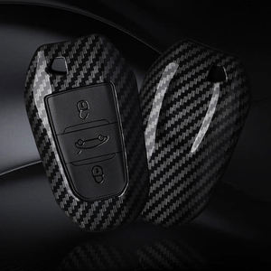 Porte-clés en fibre de carbone pour <span class=keywords><strong>Peugeot</strong></span> 2008 II 3008 II 207 208 <span class=keywords><strong>307</strong></span> Protecteur Rifter pour Citroen C5 X X7 Berligo C3 C4 C6 - Product Image 4