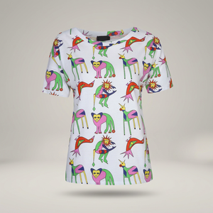 T-shirt imprimé sur toute la surface pour femme - Product Image 2