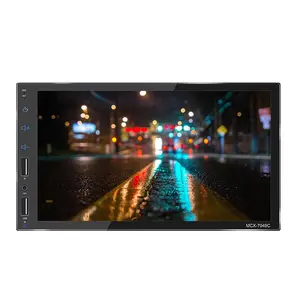 Đôi DIN phổ đầu đơn vị Android 9 xe đài phát thanh đa phương tiện DVD Player GPS Bảng điều khiển di động gắn CD Player Radio Tuner