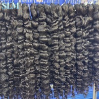 Extensions de cheveux naturels bruts cambodgiens noirs, double trame, ondulés, de donneur unique, vente en gros, très demandés