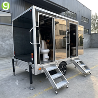 Toilet Portabel Mewah Goeasy, Kamar Mandi Mobile, Trailer Mobile untuk Acara Luar Ruangan