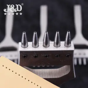 2mm 9pcs Leather Oval Shape Hole Punch Kit Cutter Hollow DIY Tool