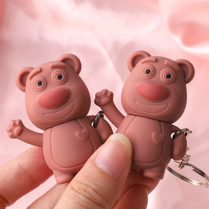 Superventas lindo oso ondulante llavero líquido lápiz labial antiadherente taza de larga duración hidratante Color mejora brillo de labios mate - Product Image 1