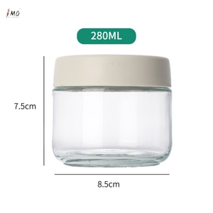 280g 유리 사용 가능 다기능 밀봉 곡물 빈 저장 항아리 너트 차 저장 항아리 - Product Image 5