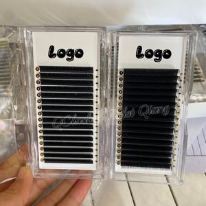 ขนตาปลอมแบบเส้นต่อเส้น ยี่ห้อไพรเวทเลเบล J B C D <span class=keywords><strong>M</strong></span> L Curl Classic Lash Trays สีดำด้าน กำมะหยี่ ขนนุ่มเหมือนขนมิงค์ สำหรับต่อขนตาแบบเส้นต่อเส้น - Product Image 2