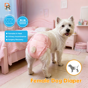 Échantillon Gratuit d'Usine, Couches Jetables Personnalisées Écologiques en Fibre pour Chiennes, Idéales pour l'<span class=keywords><strong>Incontinence</strong></span> des Animaux de Compagnie - Product Image 1