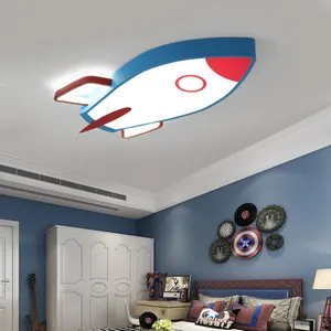 حار بيع الصواريخ نموذج طائرة السقف مصابيح غرفة الاطفال الأطفال غرف LED أضواء السقف الإبداعية للفتيات صبي