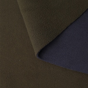 Tissu de veste d'hiver réversible <span class=keywords><strong>thermique</strong></span> anti-boulochage collé en polaire bicolore - Product Image 2