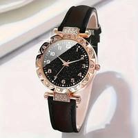 Montre analogique à quartz élégante pour femmes LP29, luxe, boîtier en alliage avec 4 strass, cadran de 37 mm, bijou de poignet numérique à la mode pour femmes