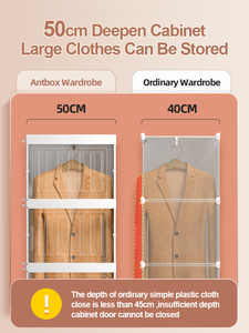 2025 gran oferta conveniente y reutilizable <span class=keywords><strong>Alacena</strong></span> De Ropa armario organizador armario hogar - Product Image 6
