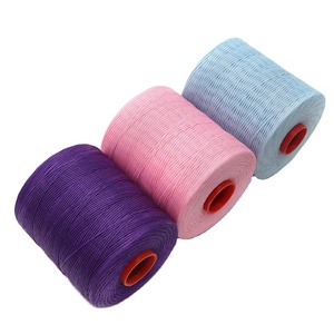 HongQiao 210d/16 Filament Polyester Örgülü Düz Mumlu Merserize İplik Yüksek Mukavemetli Aşınmaya Dayanıklı Su Geçirmez 400g AA Kalite - Product Image 1