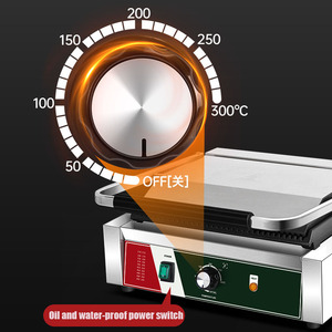 Machine à <span class=keywords><strong>panini</strong></span> commerciale, plaque chauffante électrique, gril à <span class=keywords><strong>panini</strong></span>, mini-gril pour <span class=keywords><strong>viande</strong></span> frite, pour restaurant - Product Image 5