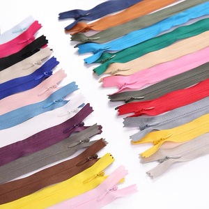 Nhà Máy Tại Chỗ 15Cm-65Cm Đa Kích Thước Dây Kéo Thanh Trượt Duy Nhất Close-End Dây Kéo Màu Đen Trắng Nylon Vô Hình Dây Kéo Cho Váy Gối Túi - Product Image 5