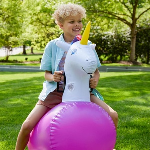 Brincolín Inflable de Unicornio Hop N Go, Juguete de PVC para Niños, para Saltar y Hacer Brincos, para Mayores de 5 Años, Juegos al Aire Libre - Product Image 6