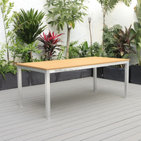 Ensemble de Table à manger et chaise 4/8 places, mobilier d'extérieur en aluminium, livraison gratuite