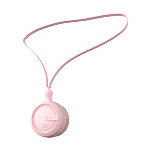 Mini Neck Fan Pink Bladeless USB Rechargeable Portable Wearable Summer Cooling Fan - Product Image 5