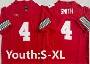 Американский футбол 2025 года, колледж, Охайо Стейт, 10 # Сайин 17 # ТЭЙТ 4 # СМИТ 25 # ДЖЕКСОН 33 # САВЕЙЕР 1 # Джудкинс 7 # Футболки STROUD с вышивкой - Product Image 6