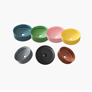 Luxury Matt Màu Rắn Bề Mặt Nhỏ Tròn Phòng Tắm Chậu Rửa Lavabo Bảng Top Rửa Nghệ Thuật Lưu Vực Cho Chậu Rửa - Product Image 6