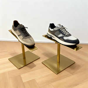 Porte-chaussures polyvalent haut de gamme AURORA plaqué or, options personnalisables pour un design classique, prix d'usine, livraison rapide - Product Image 2