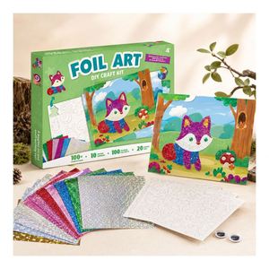 Kit d'autocollants DIY grande capacité avec feuilles arc-en-ciel, cartes thème animaux et châteaux, jouet de voyage pour enfants - Product Image 5