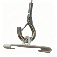 Kit de fixation pour éclairage sur rail en plafond suspendu, avec clip en T, en métal durable, pour bureau et usage commercial intérieur