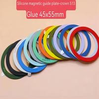 Feuille de silicone liquide de guide magnétique pour Magsafe Ring Mobile Magnetic Wireless Charging Auxiliary Circle Guide Sticker Bending