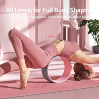 Pilates Yoga-Rad Silikon-Rückenrolle Wirbelsäulenmassage Übungsgerät Heimfitness Leichtgewichtig Langlebig 30,5x12cm Großhandel OEM
