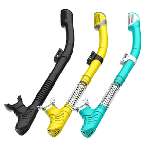 YONSUB <span class=keywords><strong>Tube</strong></span> de plongée unisexe, tuba sec en silicone flexible, plongée sous-marine, apnée, pêche sous-marine, natation, kayak, réglable - Product Image 1