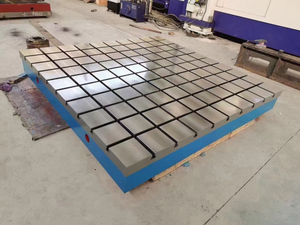 Plateforme d'assemblage en fonte HT250 de haute qualité, surface zinguée, précision 0,01 mm, dimensions personnalisables pour le soudage - Product Image 5