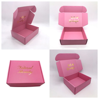 Boîtes d'expédition en carton ondulé personnalisées en gros avec lamination mate, logo unique, emballage en carton pour boîte cadeau de courrier