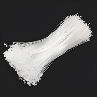 Cordon transparent à fermeture rapide pour étiquettes de vêtements, étiquette de scellement en plastique personnalisée, attaches de signalisation, attaches-câbles, cordon de suspension style chaîne de perles