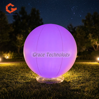 Ballons lumineux LED gonflables à vente chaude, ballons LED gonflables changeant de couleur avec télécommande pour la publicité extérieure