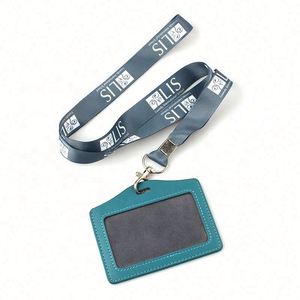 High Quality Custom Logo Neck <b>Lanyard</b> <b>Polyester</b> Material with Card Badge Holder Offset and Silk Screen Printing - Product Image 3