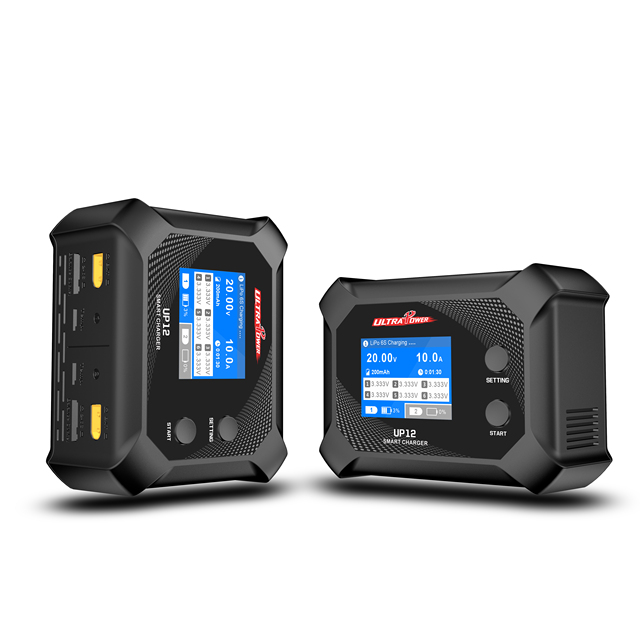 200W AC LiHV(4.50V)/ LiPo/LiFe/LiIon(2-6S) Battery Charger for 2-6S FPV Drones Fast Charger With LCD Display