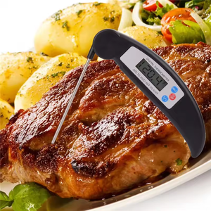 Thermomètre numérique pliable pour <span class=keywords><strong>viande</strong></span> rouge et noire 2026 SW RED BLACK FRY, avec écran LCD, le plus récent, pour cuisson de <span class=keywords><strong>viande</strong></span> de <span class=keywords><strong>veau</strong></span> et de poulet - Product Image 4