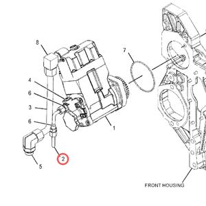 Ensemble de tuyauterie de pompe à huile 387-7151 3877151 compatible avec 330D 336D |   Outils de réparation d'excavatrice |   Haute qualité |   Durable | - Product Image 2