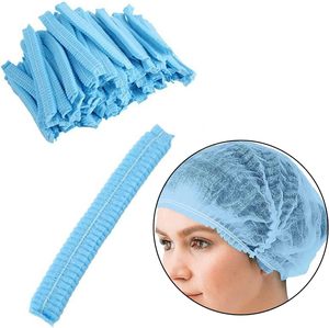 Gorro desechable de malla de polipropileno (PP) no tejido, tipo bouffant, elástico, antipolvo, para aislamiento. - Product Image 2