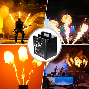 Igreslite 3 cabezales DMX Fire Flame Thrower Outdoor Dmx Stage Special Machine para Dj Circus Concert Events Flame Machine - Product Image 6