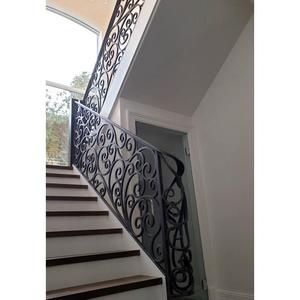 <span class=keywords><strong>Interior</strong></span> y exterior de edificio <span class=keywords><strong>escalera</strong></span> Barandilla de <span class=keywords><strong>escalera</strong></span> de <span class=keywords><strong>hierro</strong></span> forjado - Product Image 4