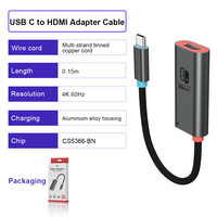 Adaptateur USB C vers HDMI unidirectionnel personnalisé ULT-unite, câble 4K 60Hz pour Switch 2