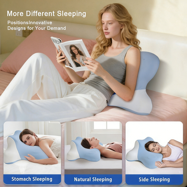 Customizable Multifunction Sleeping Pillow Customizable Fabric Woven Memory Massage Removable Hotel Nursing Gaming Pillow