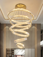 Lustre K9 contemporain doré créatif luxe suspension moderne salon hôtel cristal led lustre