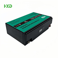 Batterie au lithium-ion LiFePO4 personnalisée HXD 12V 24V, pack de batteries 12Ah-100Ah, semi-solide, garantie 5 ans, 6000 cycles, -20~65°C