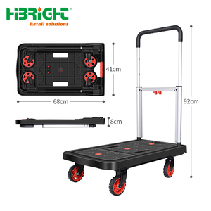 Chariot de courses pliable à deux niveaux, chariot intelligent multifonctionnel avec panier amovible et roues pivotantes silencieuses - Product Image 6