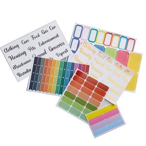 Personalizado al por mayor ahorro de dinero carpeta del presupuesto accesorios Sistema de sobres de efectivo insertar pegatinas divisores notas adhesivas - Product Image 1