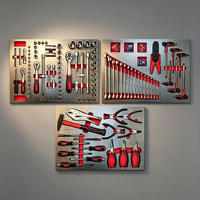 Ensemble d'outils ménagers économiques de 240 pièces, kit de réparation de base abordable pour une utilisation quotidienne à la maison