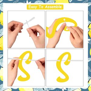 ชุดตกแต่งงานเลี้ยงสละโสดสีเลมอนและสีฟ้า พร้อมป้าย "She <span class=keywords><strong>Found</strong></span> Her Main Squeeze" อุปกรณ์สำหรับงานปาร์ตี้สละโสดสำหรับเจ้าสาว - Product Image 5
